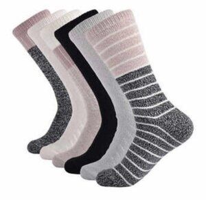 Lucky Brand Ladies Boot Socks Soft  6-pairs Sz 5-10